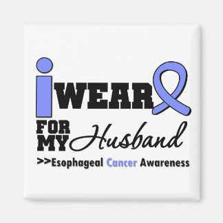 Esophageal Cancer Periwinkle Ribbon For My Husband Magnet