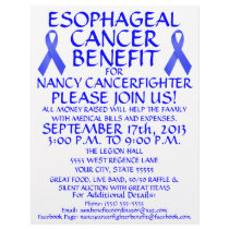 Esophageal Cancer Ribbon Benefit Flyer