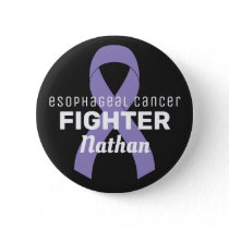 Esophageal Cancer Ribbon Black Button