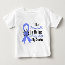 Esophageal Cancer Ribbon Hero My Grandpa Baby T-Shirt