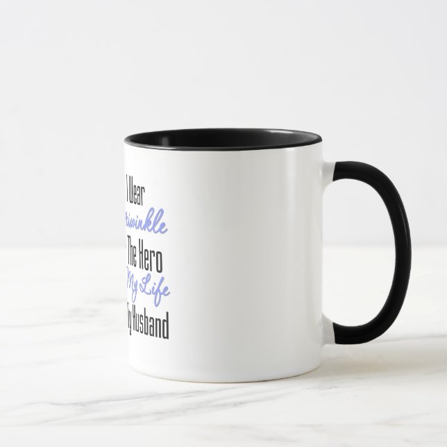 Esophageal Cancer Ribbon Hero My Husband Mug (Right)