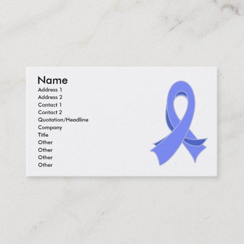 Esophageal Cancer Stylish Ribbon Business Card