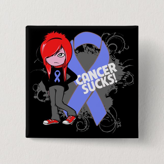 Esophageal Cancer Sucks Button (Front)