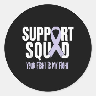 Esophageal Cancer Support Squad Esophageal Cancer Classic Round Sticker