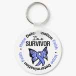 Esophageal Cancer Survivor Hope Determination Keychain