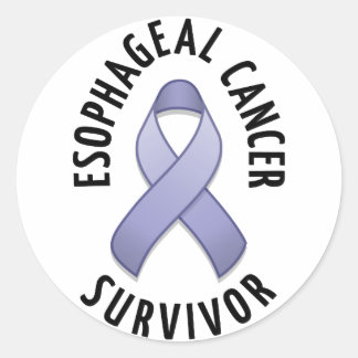 Esophageal Cancer Survivor Round Sticker