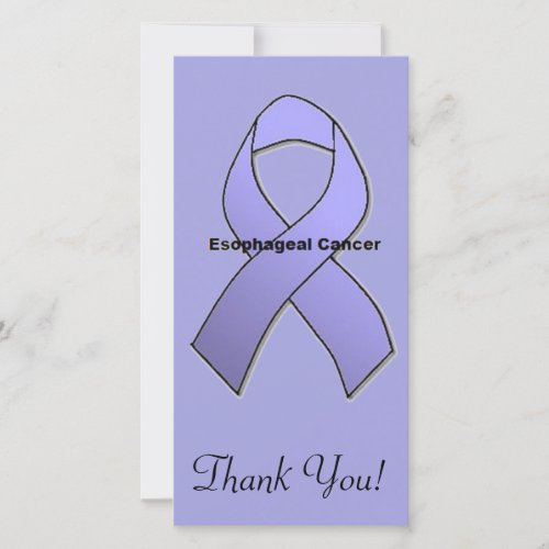 Esophageal Cancer Thank You Card