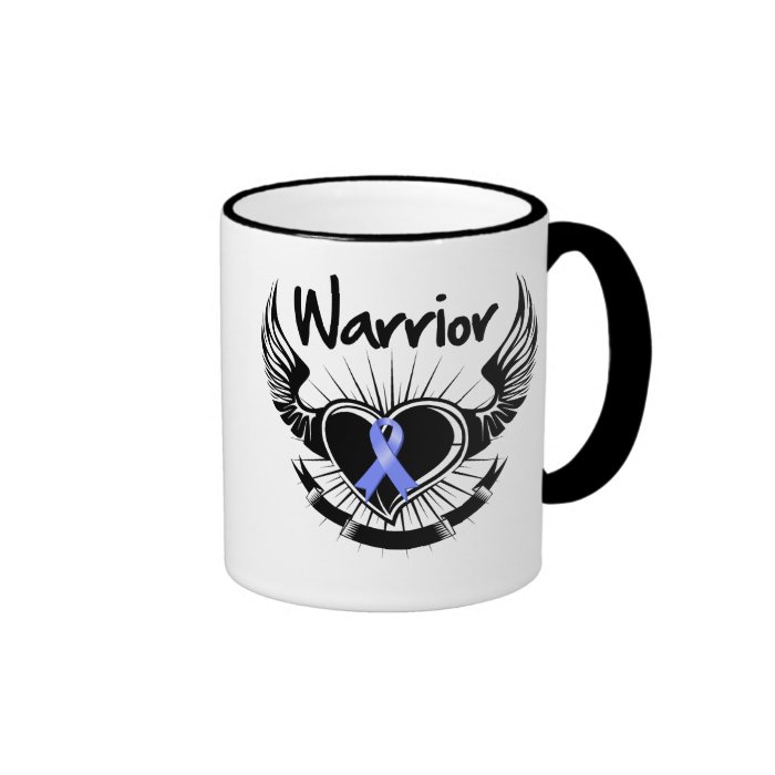 Esophageal Cancer Warrior Fighter Wings Coffee Mugs