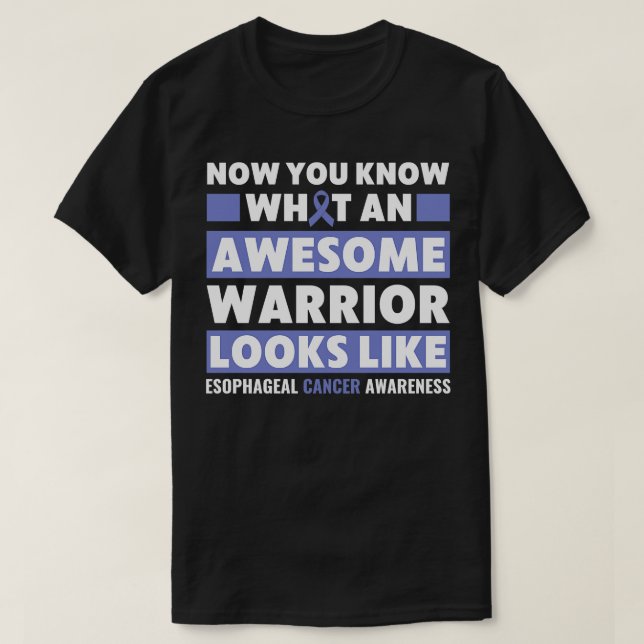 Esophageal Warrior Esophageal Awareness T-Shirt (Design Front)