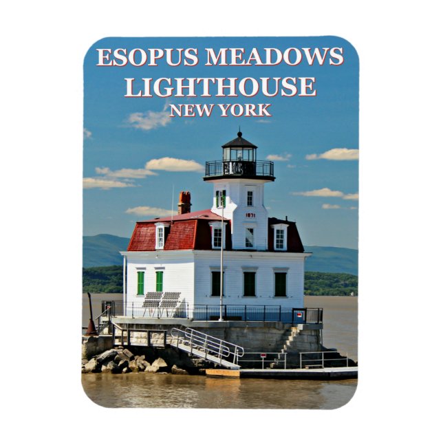Esopus Meadows Lighthouse, New York Photo Magnet (Vertical)