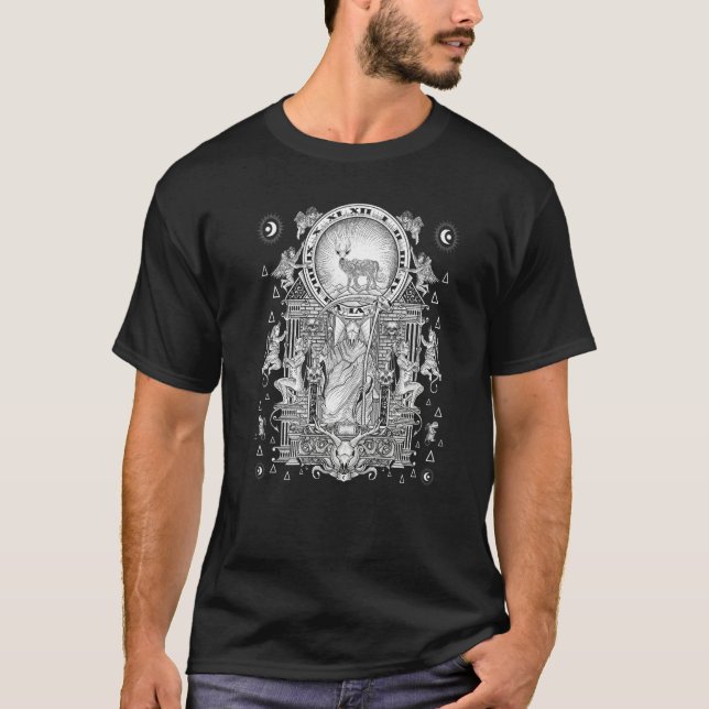 Esoteric Death Tarot Card Illustration   T-Shirt (Front)