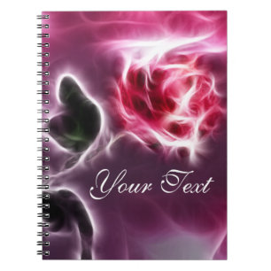 Esoteric Fantasy Pink Rose Notebook
