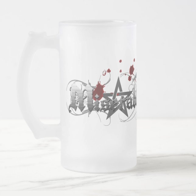 Esoteric FROSTY MUG!!! Frosted Glass Beer Mug (Left)