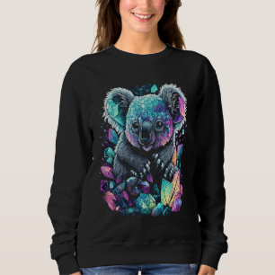 Esoteric Koala bear Pet Crystals Cute Illustration Sweatshirt