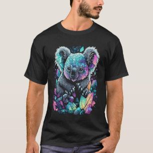Esoteric Koala bear Pet Crystals Cute Illustration T-Shirt