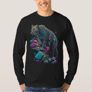 Esoteric Leopard Crystals Cute Illustration  2 T-Shirt