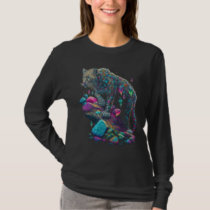 Esoteric Leopard Crystals Cute Illustration  2 T-Shirt