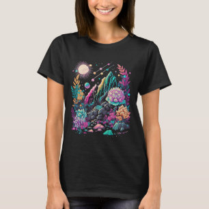 Esoteric Nature Crystals Cute Illustration T-Shirt
