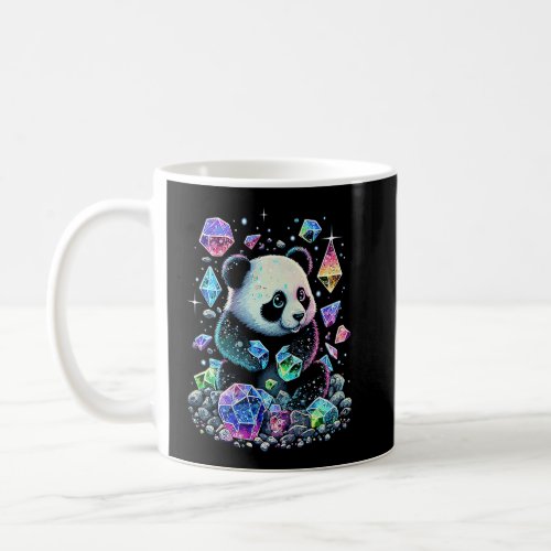 Esoteric Panda Crystals Cute Illustration  1  Coffee Mug