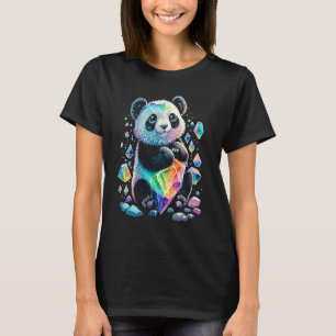 Esoteric Panda Crystals Cute Illustration  2 T-Shirt