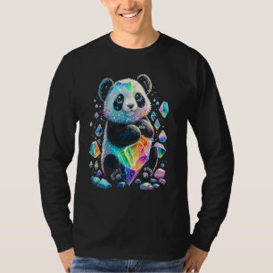 Esoteric Panda Crystals Cute Illustration  2 T-Shirt