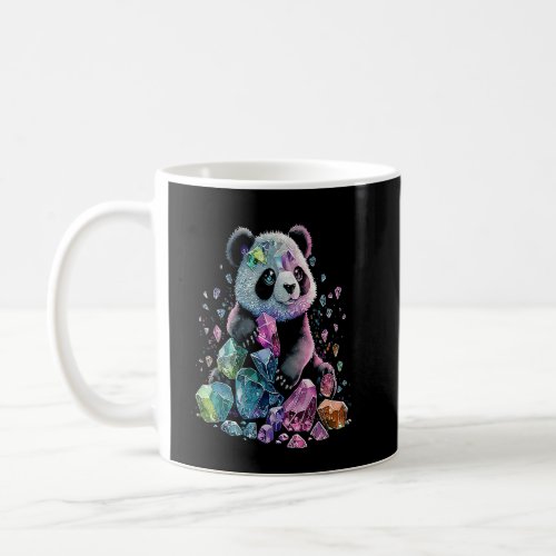 Esoteric Panda Crystals Cute Illustration  3  Coffee Mug