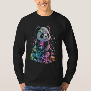 Esoteric Panda Crystals Cute Illustration 3 T-Shirt