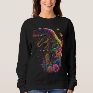 Esoteric Rex Trex Crystals Cute Illustration  4 Sweatshirt
