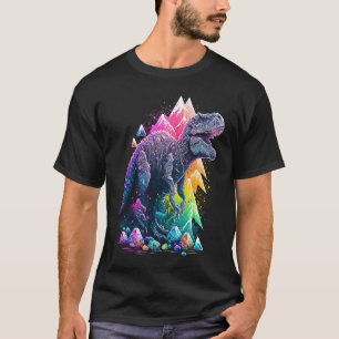 Esoteric Rex Trex Crystals Cute Illustration  6 T-Shirt