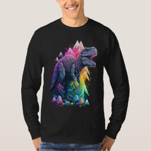 Esoteric Rex Trex Crystals Cute Illustration  6 T-Shirt