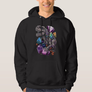 Esoteric Rex Trex Crystals Cute Illustration  7 Hoodie