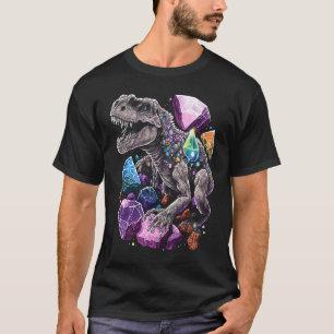 Esoteric Rex Trex Crystals Cute Illustration  7 T-Shirt