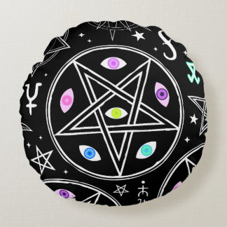 Esoteric Round Pillow