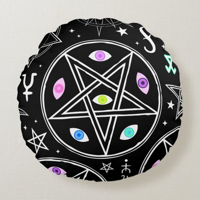 Esoteric Round Pillow (Front)