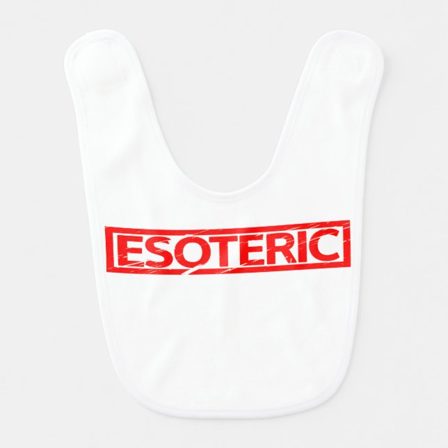 Esoteric Stamp Baby Bib (Front)