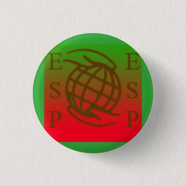 ESP - Ecologist Socialist Party Pinback Button (Front)