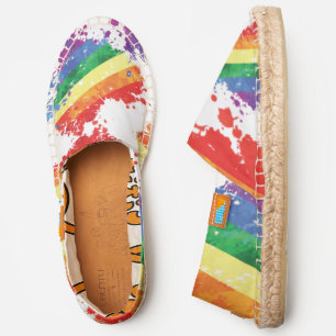 Espadrilles - Hearts Pride Flag