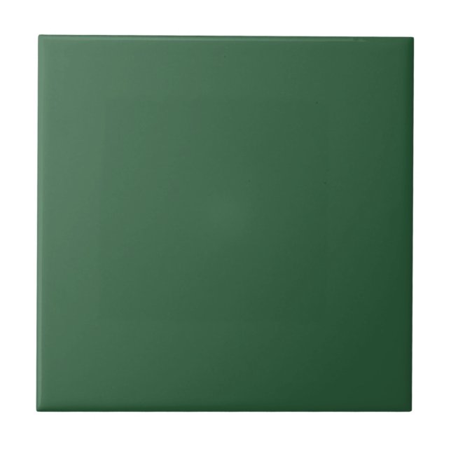 Espalier Tree Green Square Kitchen and Bathroom Ceramic Tile (Front)