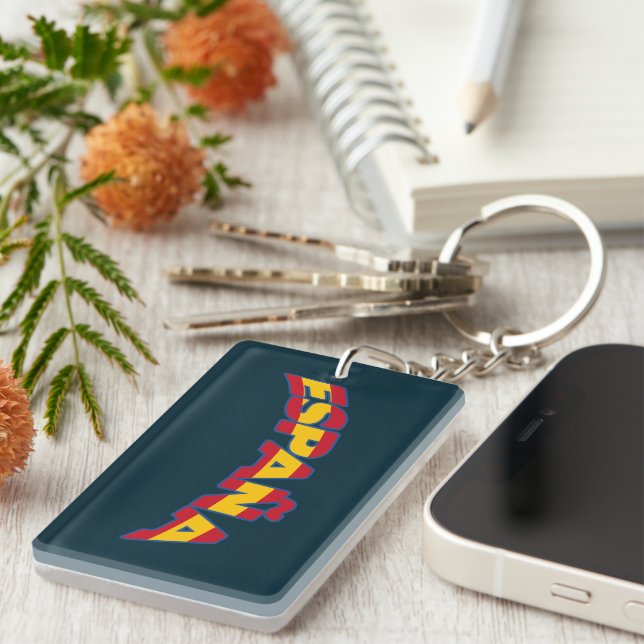 España 1 keychain (Front Right)