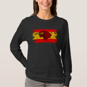 Espana Bull Fight for Taurus and Spain Flag T-Shirt