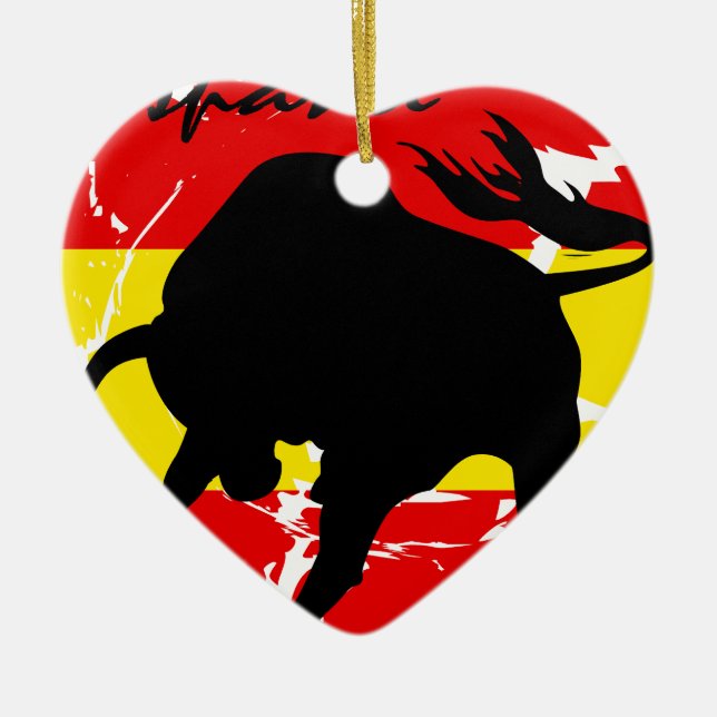 Espana Ceramic Ornament (Front)