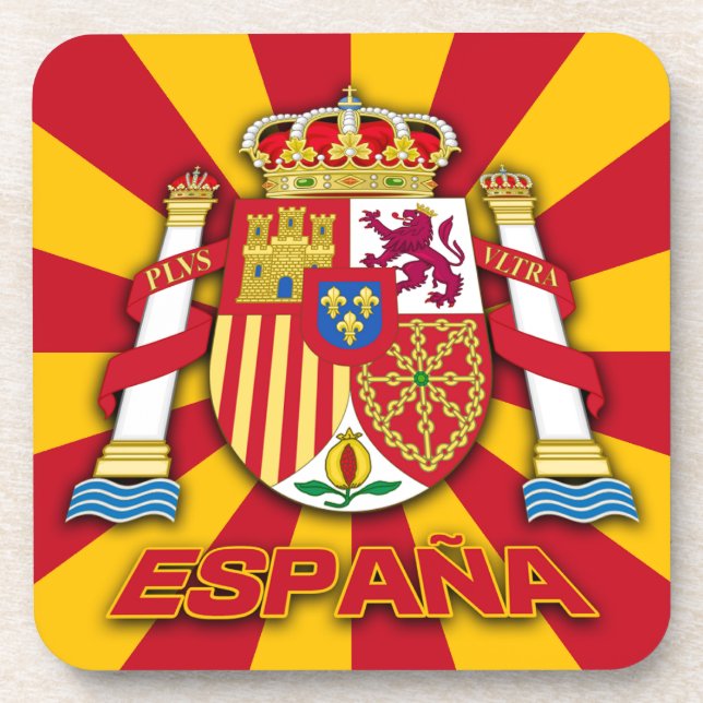 Espana Coat of Arms Beverage Coaster (Front)