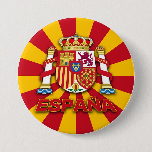 Espana Coat of Arms Button (Front)