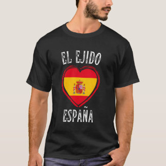 España Flag Heart El Ejido City T-Shirt
