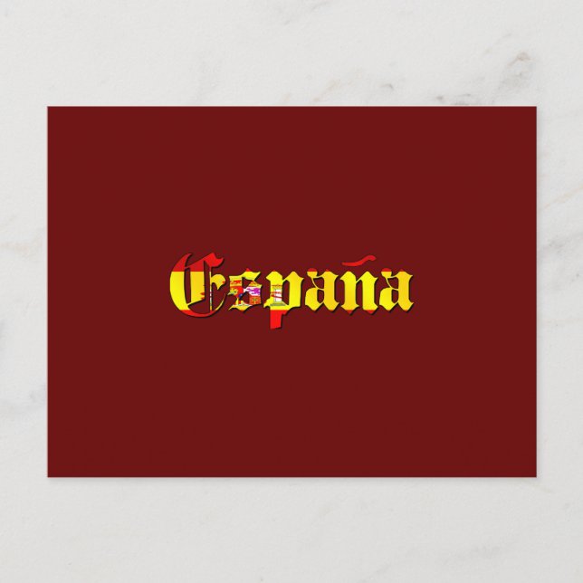 Espana flag logo - flag of Spain España logo Postcard (Front)