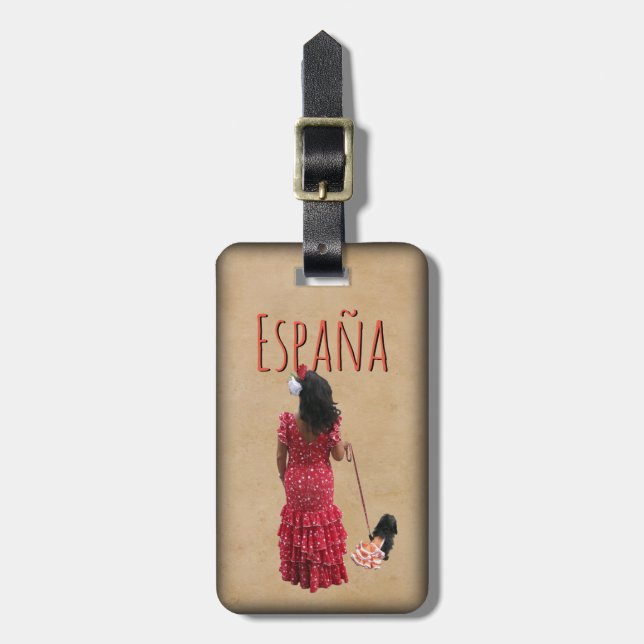 España Luggage Tag (Front Vertical)