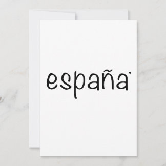Espãna - minimalistic typography card