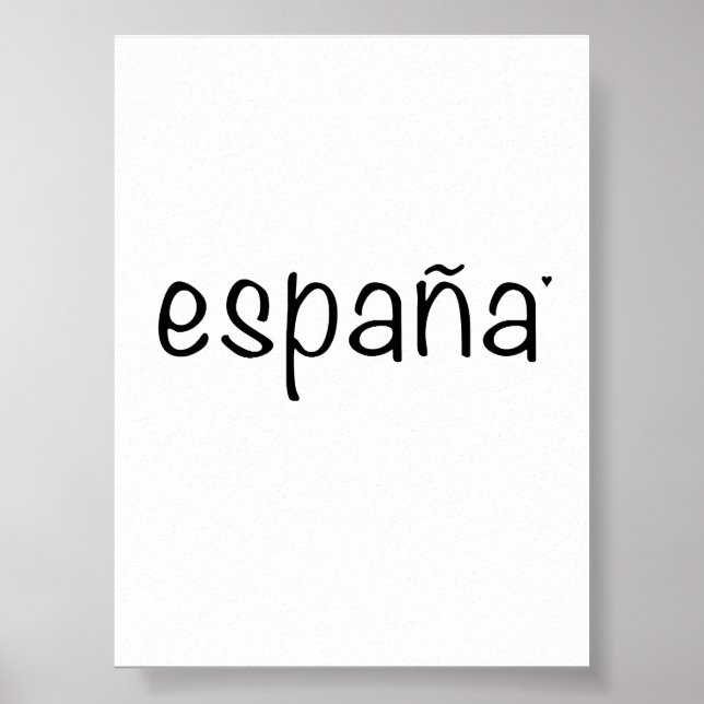 Espãna - minimalistic typography poster (Front)