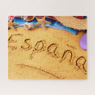 España Spain Beach photo puzzle