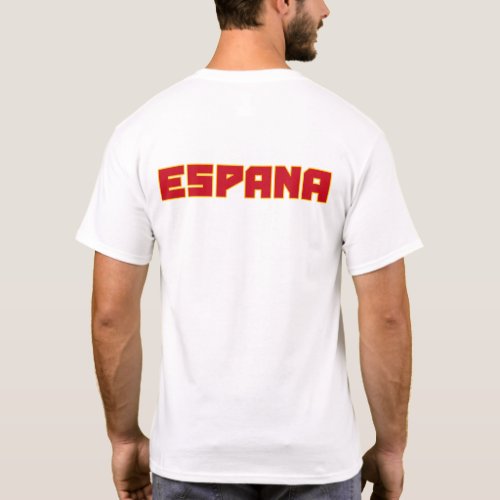 Espana Spain bold text and flag symbol shirt